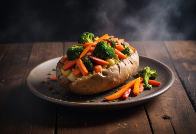 bakt potet - vegetar